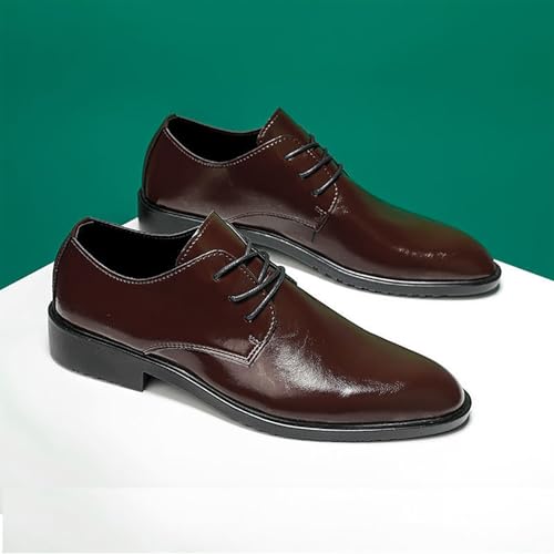 Men's Breathable Business Dress Shoes Elevated Insole, Pointed Toe Ultra-Fiber Leather Casual Occasions Ideal for Men4