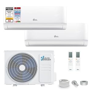 Kältebringer Multisplit Klimaanlage 2 Innengeräte – 18000 BTU – 5,3 kW – Inverter Klimagerät mit Heizfunktion, WiFi und App – sehr leise & energiesparend – Kühlen, Heizen, Lüften, Entfeuchten