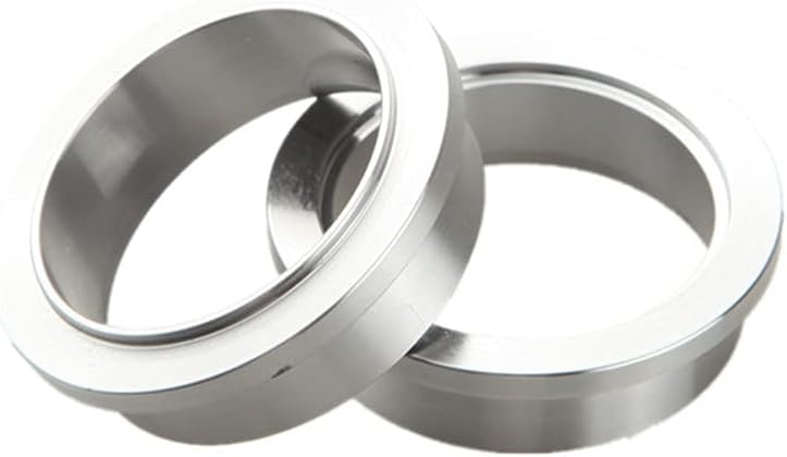 AdlerSpeed US Ship 2.25" Self Aligning Male/Female V-Band Vband Clamp CNC Mild Steel Flange Kit