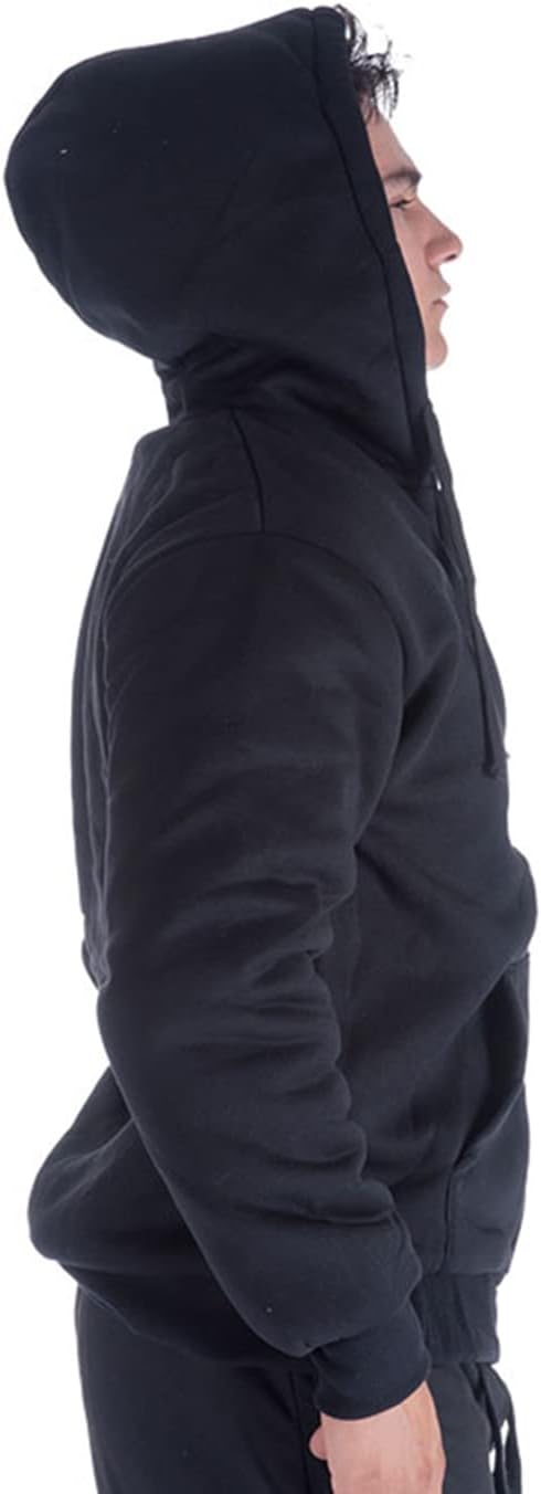 Yasumond Men's Sherpa Lined Zipper Hoodie Long Sleeve Flannel Warm Coat Fleece Cozy Jacket With Pockets for Men - Image 8