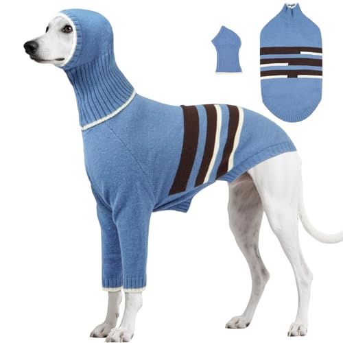 Sweat capuche pour lévrier finition haut de gamme pull tricot d winter chien xs chaud