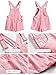 ANRABESS Overalls for Women Denim Shorts Overalls 2025 Summer Casual Loose Fit Adjustable Rompers Jean jumpsuit Bib Shortalls Pink Large