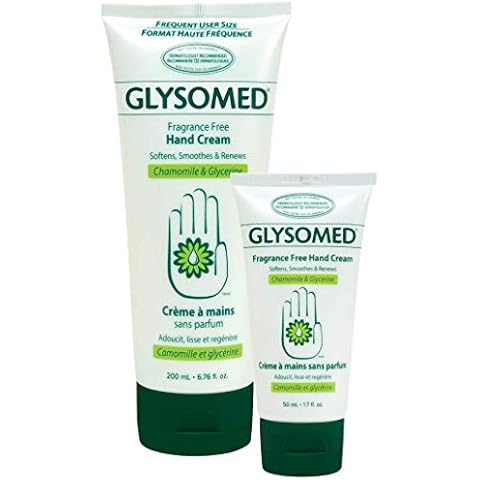 Glysomed Fragrance Free Hand Cream Pack (1 x Large Tube 200mL / 6.76 fl oz and 1 x Mini Travel Size Tube 50mL / 1.7 fl oz) Cover
