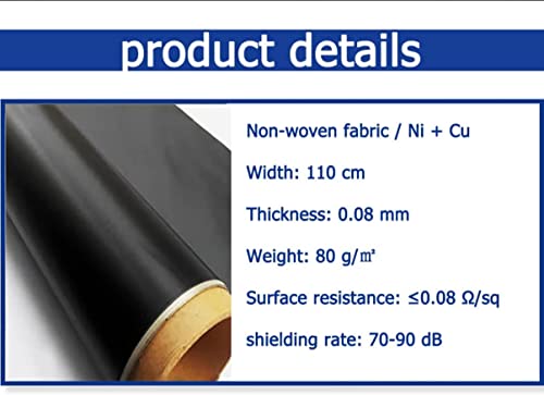 Tela Faraday para bloqueo EMF 44" X 39" Premium miniatura 4