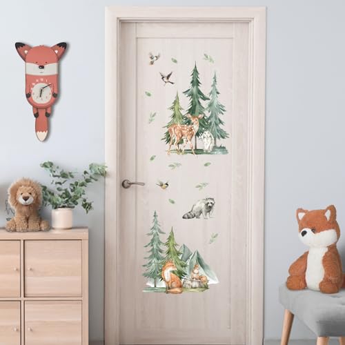 Vinilos Decorativos Animales Bosque 35x12 pulg Mfault miniatura 5