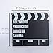 Luwecf TV Movie Film Clap Board, Clapper Board, Slateboard Movie Night Party Supplies Vintage Writeable Director Clapperboard