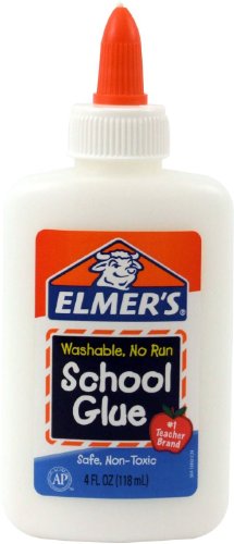 Elmer's Washable No-Run School Glue, 4 oz, 3 Pack
