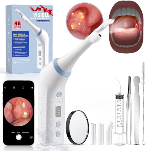 2026 Upgraded Electric Tonsil Stone Remover with 1080P Camera，Tonsil Stone Removal Kit with LED...