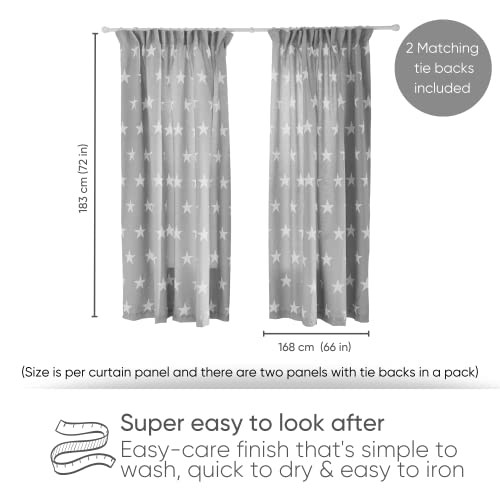 Bloomsbury Mill - Stelle Grigie e Bianche - Coppia...