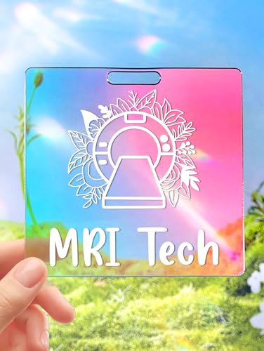 Plifal MRI Tech Badge Buddy Card Holder - Magnetic Resonance Imaging Nurse Nursing Accessories Laser...