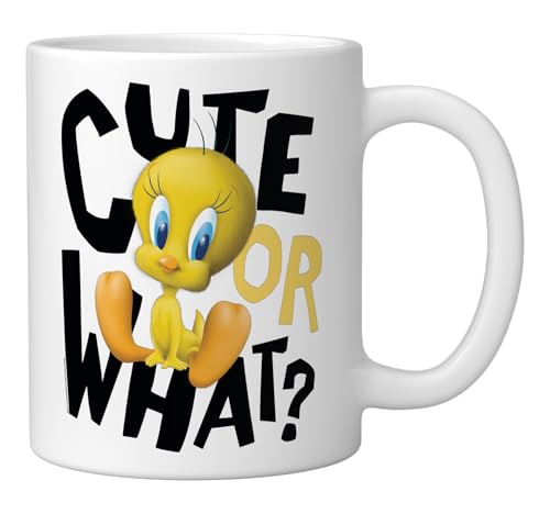 Taza cerámica Looney Tunes Tweety 11 onzas blanca miniatura 2