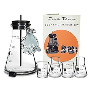 Periodic Tableware Laborflasche Cocktail-Shaker Set