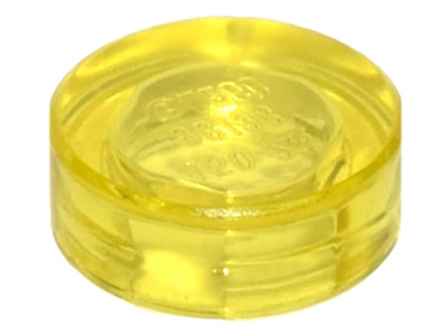 LEGO Tile 1x1, Part 98138 (Trans-Yellow, 10, Bricks) — image 1