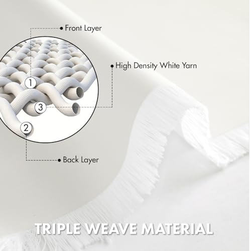 Image of MIULEE Short 45 Inch Kitchen Window Cafe Curtain Natural Set of 4 | Light Blocking Bedroom Drapes, Room Darkening Thermal Insulation, Rod Pocket Short Curtains Small Windows, Privacy Protection