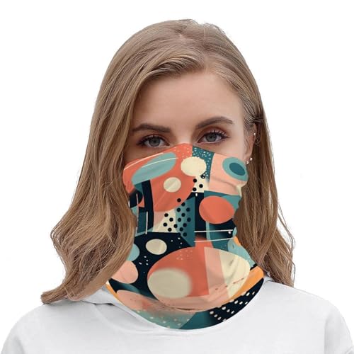Mascarilla estilo forma abstracta para clima frío con braga de cuello, pañuelo a prueba de viento para hombre y mujer, pasamontañas elástico para moto, ciclismo, esquí y fiestas miniatura 5