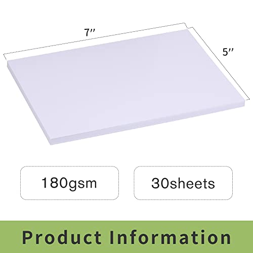 Image of Lunarm Photo Papers, 30 Sheets Glossy Photo Printer Paper 5 inchx7 inch