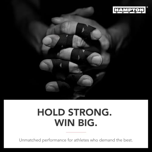Image of Hampton Adams | As Seen on Shark Tank | Pro Finger Tape (8-Pack) | for BJJ Bouldering Crossfit Weightlift | Non-Slip Extreme Quality No-Fray Climbing Tape | Extended Wear Super Strong Adhesive