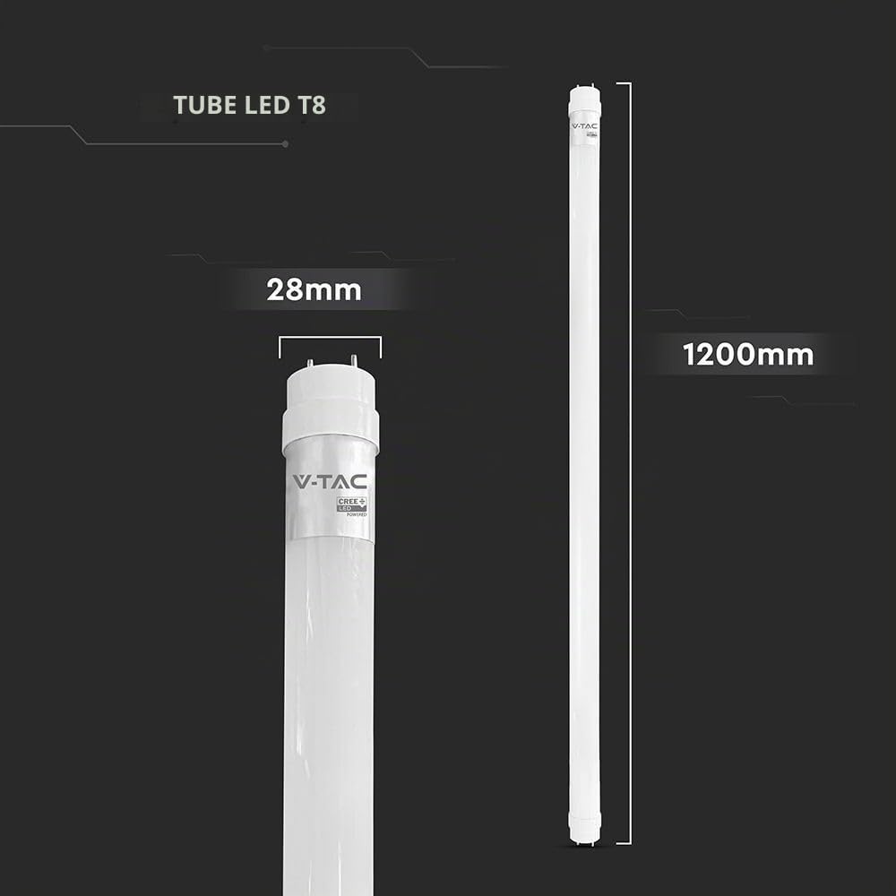 Lot de 5 tubes LED Samsung 18W 120 cm 4000K 160° lumière du jour