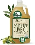 Kevala Organic Extra Virgin Olive Oil | Authentic Mediterranean Single Origin Olives, Cold Pressed & Unrefined, Premium Large Family Size Cooking Oil | 1.8 L / 64 fl Oz | 64 oz, Cold Pressed, No Preservatives, Made with Selected Fresh Olives, Natural