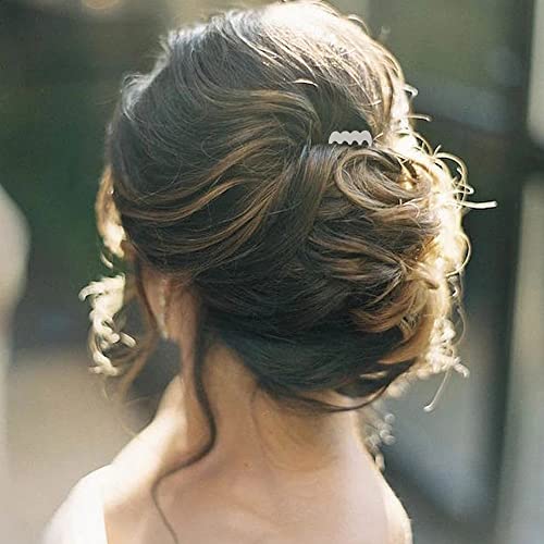 20 Peines Metálicos Laterales Pequeños para Mujer miniatura 4