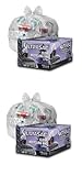 Clear Recycling Bags by Ultrasac - Heavy Duty 45 Gallon Garbage Bags (Huge 100 Pack w/Ties) - 46' x...