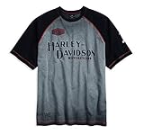 t-shirt iron on transfer paper laser printer 100% Baumwolle Harley-Davidson T-Shirt Iron Block Raglan, grau/schwarz, XL