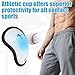 Athletic Cup for Men Baseball Cup Protective Supporter Men's Sports Protection for Football Rugby Comfort Fit MMA Lightweight with Cross Design (Medium)