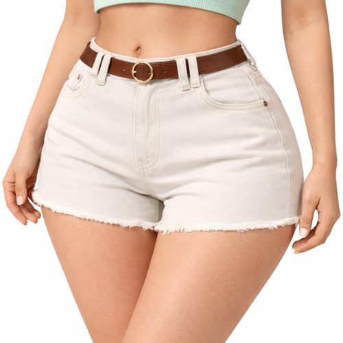 Image of THIRD QUADRANT Denim Shorts for Women || Shorts for Women || Women Shorts
