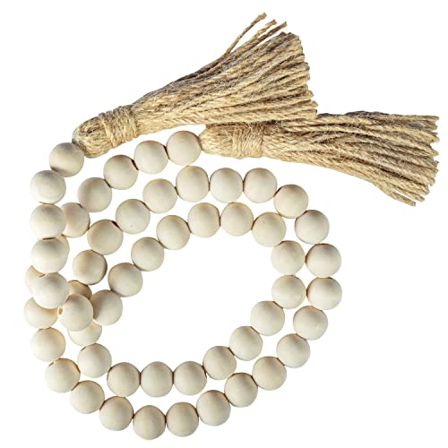 Decorative Wood Bead Garland Home Decor, Farmhouse...