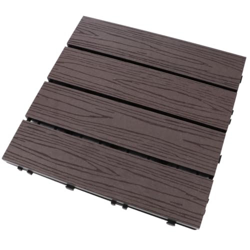 Piso de empalme de madera y plástico balcón terraza resistente humedad