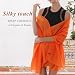 RIIQIICHY Stola Damen Festlich für Abendkleid Hochzeit Orange Schal Tücher Schultertuch Sommer