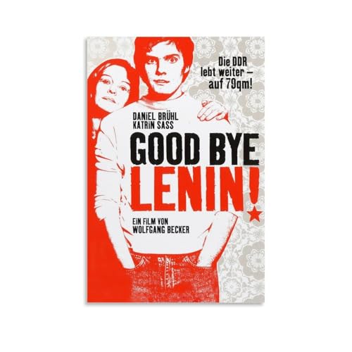AETQWOEGEWE Póster de Lenin con texto en inglés «Good Bye», decoración en lienzo, arte moderno, elegante, impresión estética para sala de estar, dormitorio, 30 x 45 cm, estilo sin marco