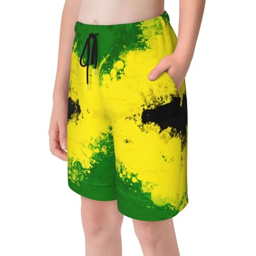 American Flag Camouflage Scratched Teen Boys Swim Trunks Quick Dry Shorts Summer Beach Shorts for Big Boys3