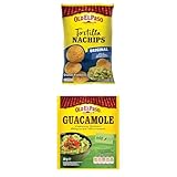 Old El Paso Tortilla Nachips, 3x185g + Mezcla de especias para Guacamole, 1 x 20 g