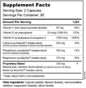 Miniatura 2 de Macro Mineral Boost - Suplemento de calcio de alta intensidad para la salud de huesos y dientes con vitamina C, D, K, calcio, fósforo y magnesio,