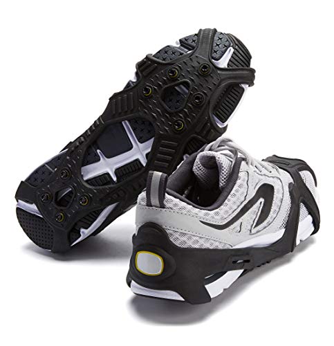 ICETRAX V3 HEX Winter Ice Grips for Shoes and Boots - Ice Cleats for Snow and Ice, StayON Toe, Reflective Heel - Thumbnail 6