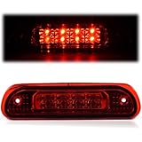 PIT66 LED 3rd Brake Light Compatible With Jeep Grand Cherokee High Mount Third Stop Tail Parking Light Chrome Housing Red Lens 1999-2004