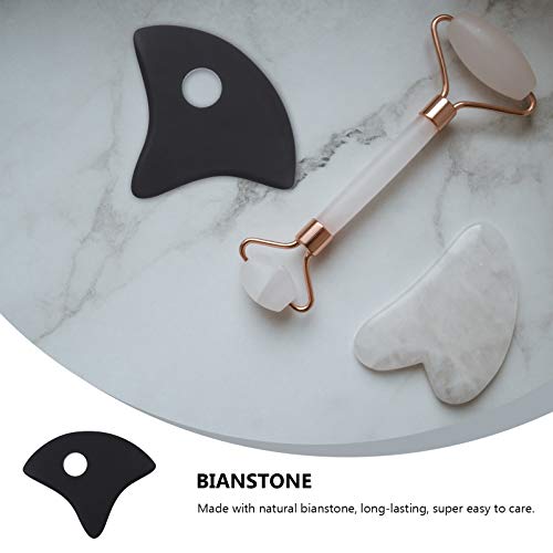 ARTIBETTER Placa Triangular Raspagem Guasha Bian Pedra Placa Guasha Ferramenta De Massagem para SPA