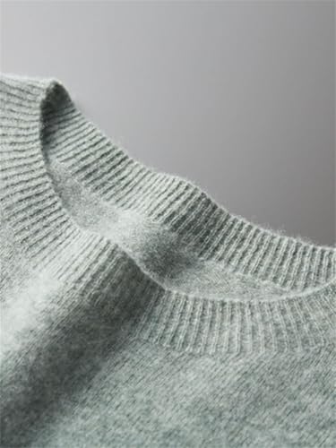 Men's Pullover Sweater Soft Warm O-Neck Long Sleeve Casual Cashmere Knit Sweaters 5