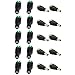 SeniorMar 10 Paires 20 pièces mâle et Femelle 5,5 mm x 2,1 mm DC connecteur d'alimentation Jack Plug 12V 24V