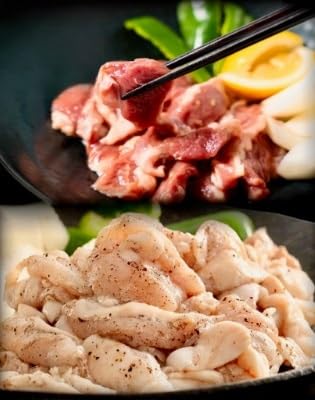 津軽豚の旨塩サガリ&ホルモンセット (850g)保存料・化学調味料無添加