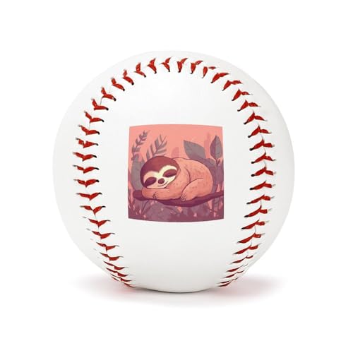Balle de baseball de Noël en verre rouge de 22,9 cm, le cadeau parfait pour passionné de sport