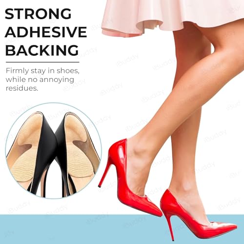 Image of Shoe Bite Protector & Gel Insoles | Foot Care Cushion Pads for Men & Women | Self-Adhesive Heel Grips, Shoe Tape, Arch & Heel Support | Prevent Blisters, Cuts | Comfort & Pain Relief Insoles (Black+Skin+Brown, Large)