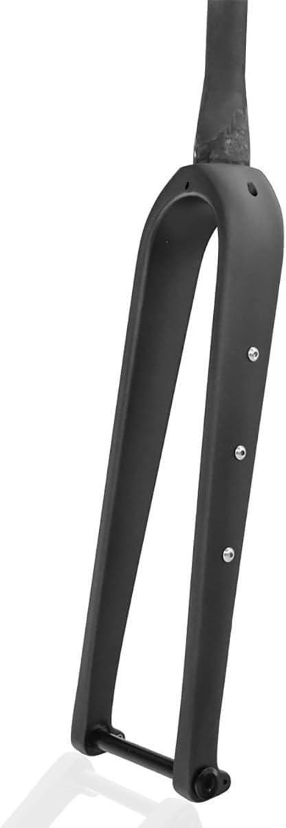 Carbon Fiber Road Bike Rigid Fork 700C Thru Axle 12x100mm Disc Brake Front Fork for Gravel Bike 1-1/8'' Straight/Tapered Tube