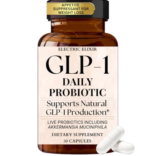 GLP-1 Daily Probiotic - Reduce Hunger & Cravings, Support Fat Loss & Weight Management, Supplement with Akkermansia to Boost GLP1 Production for Men & Women, Vegan & Gluten Free (30 Capsules)