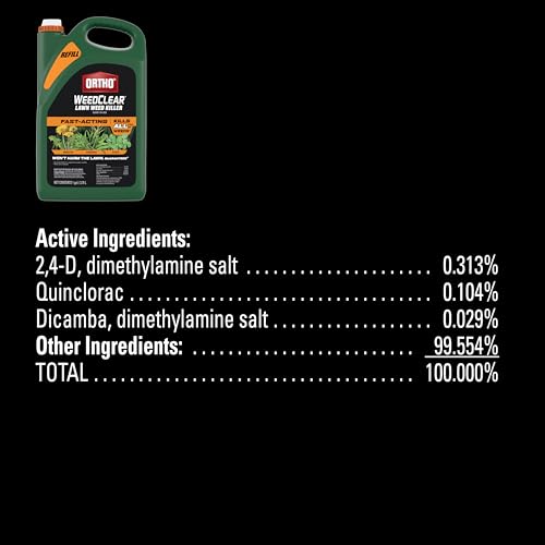 Image of Ortho WeedClear Lawn Weed Killer Ready-to-Use, Refill, Kills Crabgrass, Dandelion and Clover, 1 gal.