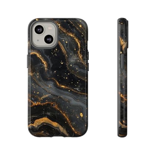 Coque iPhone 14 motif marbré abstrait pour un style chic urbain