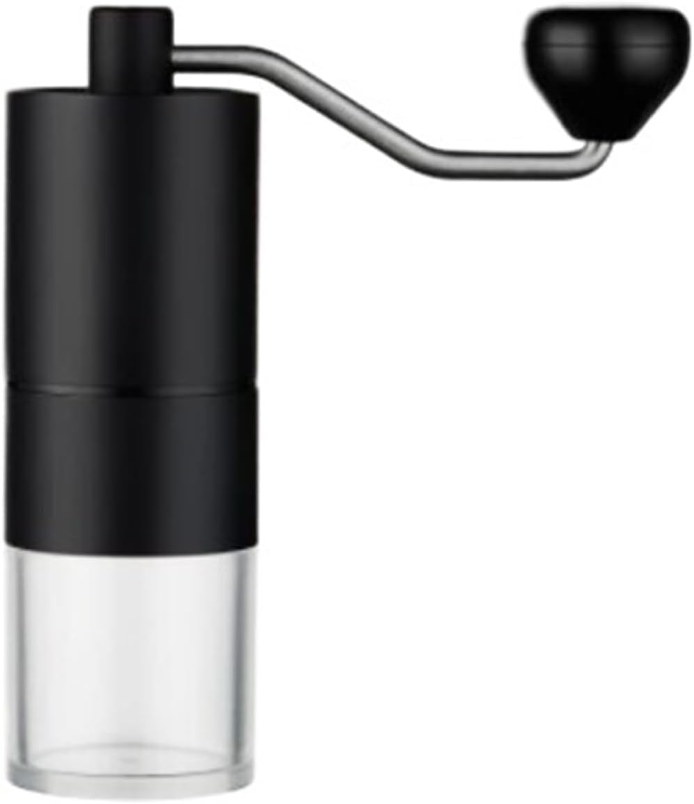 Manual Coffee Grinder Portable Coffee Bean Grinders Mini Stainless Steel Easy Hand Handmade Mill Kitchen Accessories Tool(Black)