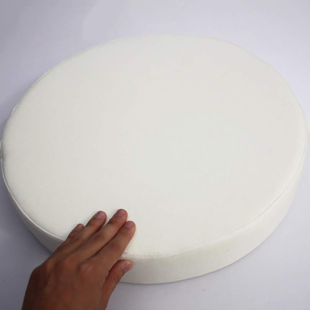 Coussins d'assise tatami rond blanc grand futon de sol et oreiller de chaise de salon