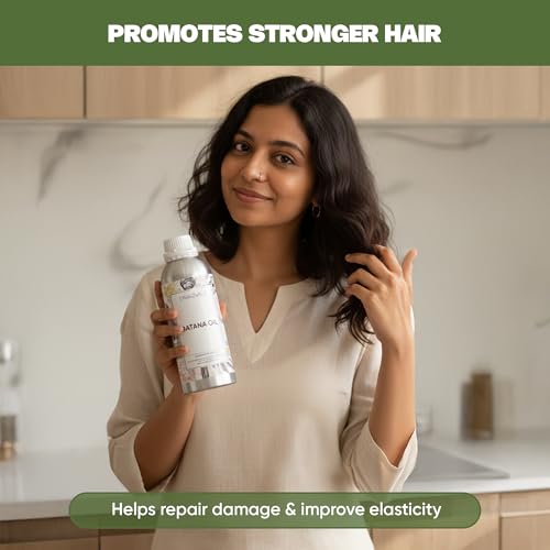 Image of VedaOils Batana Hair Oil 100ml | Pure & Unrefined Batana Oil for Hair Growth | For Thicker, Stronger Hair & Scalp Nourishment | Cold Pressed Wellness Oil